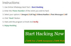 WhatsApp hack Online Instructions